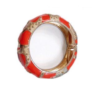 Amrita Starfish Tangerine Glow Bangle Bracelet